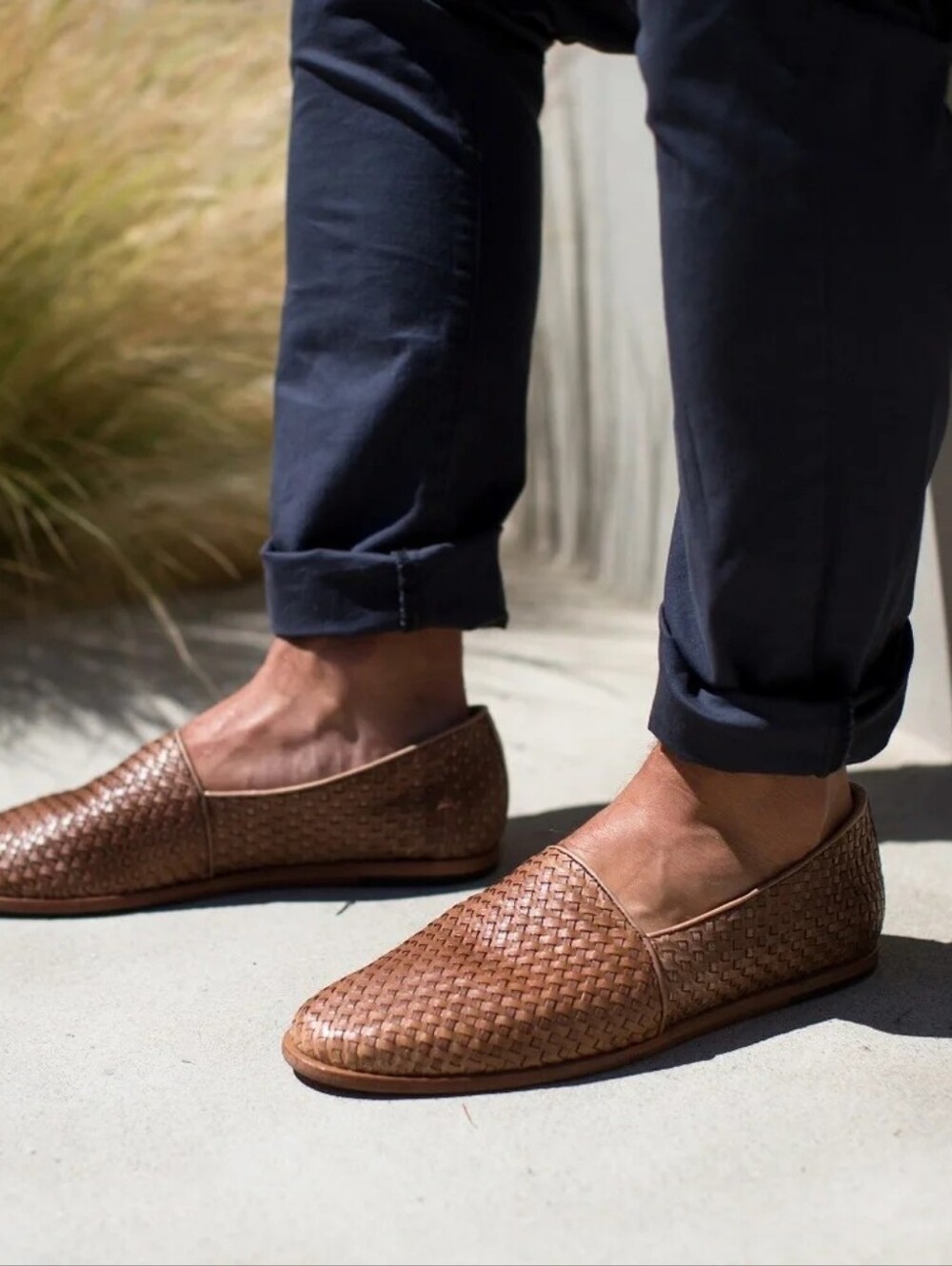 $198 NISOLO Woven Brandy Alejandro Slip On 2.0 Size 10.5 Mens
